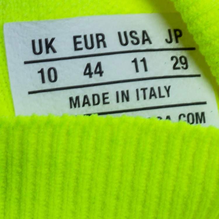 مملوكة مسبقًا Balenciaga Green Knit Fabric Speed High Top Sneakers Size 44