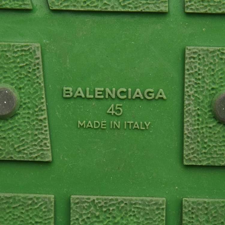 Pre Owned Balenciaga Multicolor Leather, Suede and Mesh Race Runner Sneakers Size 45