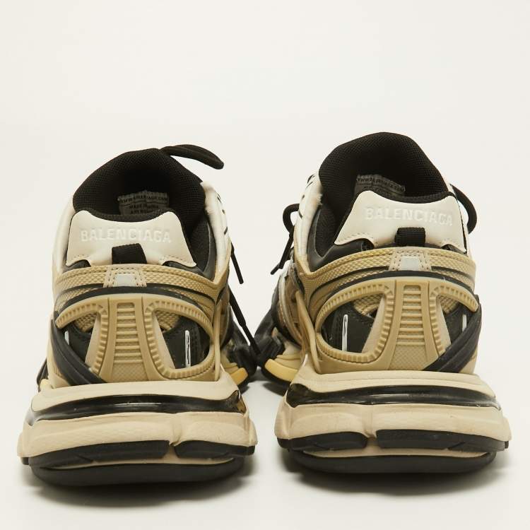 Pre Owned Balenciaga Tricolor Leather and Mesh Track 2 Sneakers Size 40