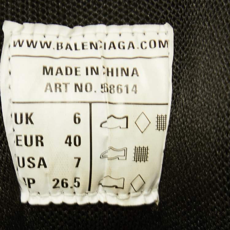 Pre Owned Balenciaga Tricolor Leather and Mesh Track 2 Sneakers Size 40