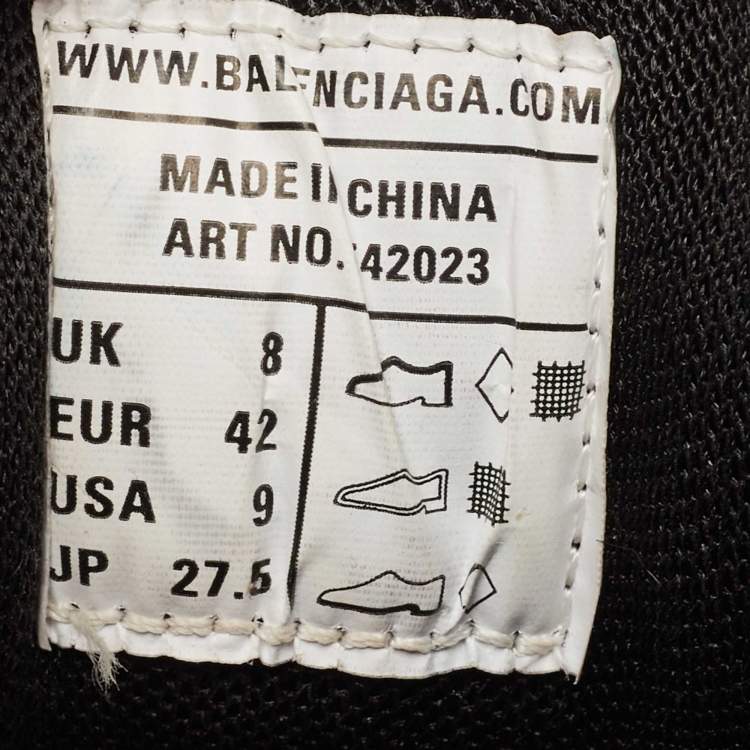 Pre Owned Balenciaga Multicolor Mesh and Leather Track Sneakers Size 42