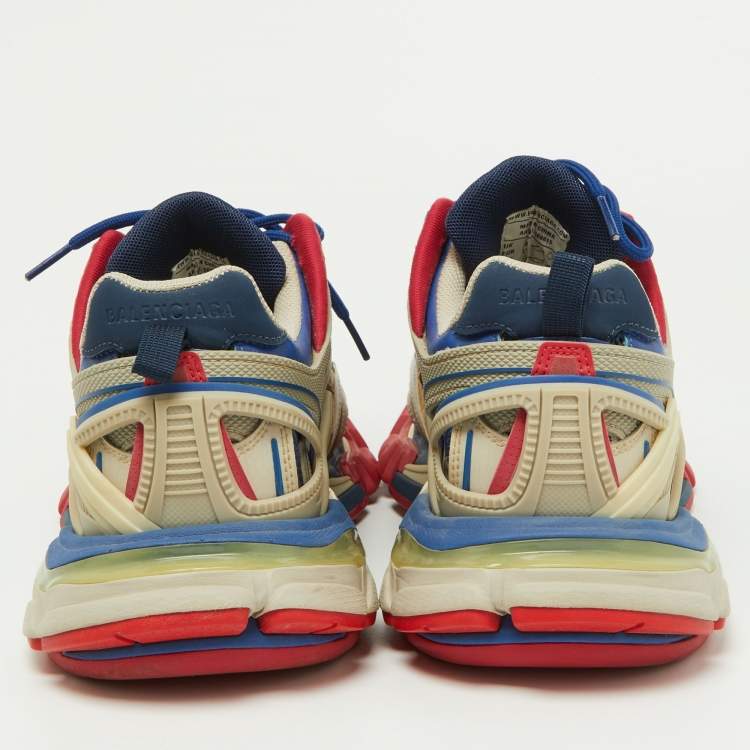 Pre Owned Balenciaga Tricolor Rubber and Mesh Track 2 Sneakers Size 41