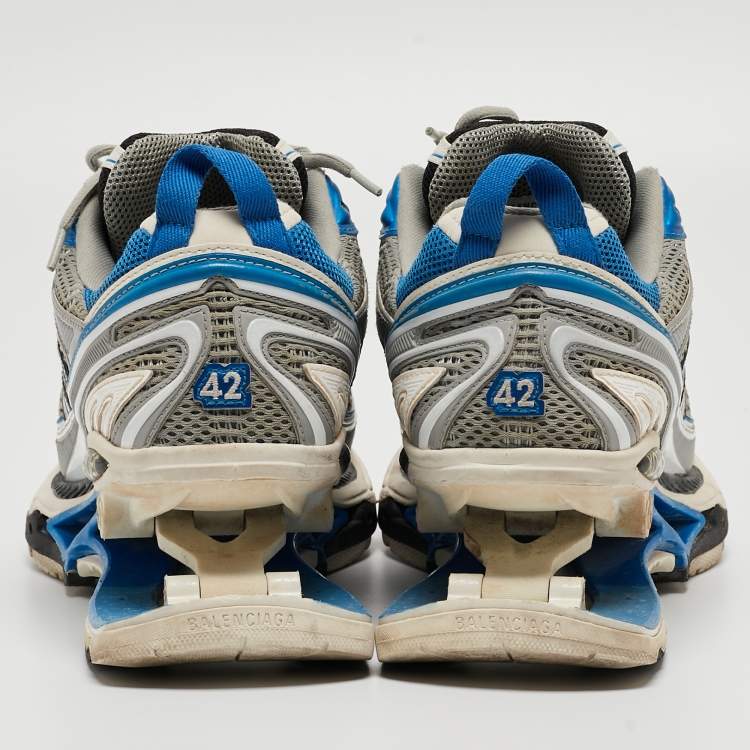 Pre Owned Balenciaga Multicolor Faux Leather and Mesh X-Pander Sneakers Size 42