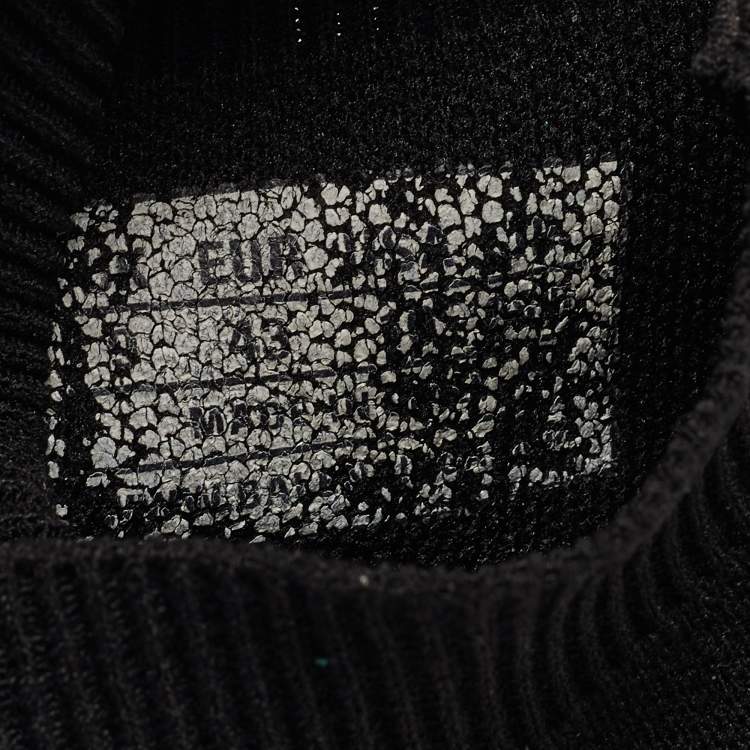 Pre Owned Balenciaga Black Knit Fabric Speed Trainer Sneakers Size 43