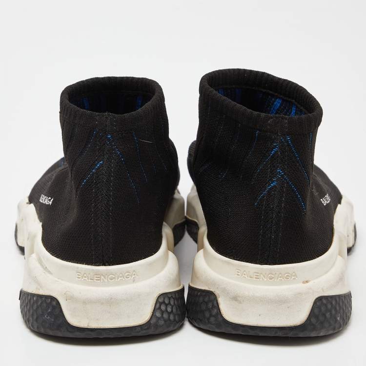 مملوكة مسبقًا Balenciaga Black Knit Fabric Speed Trainer Sneakers Size 43