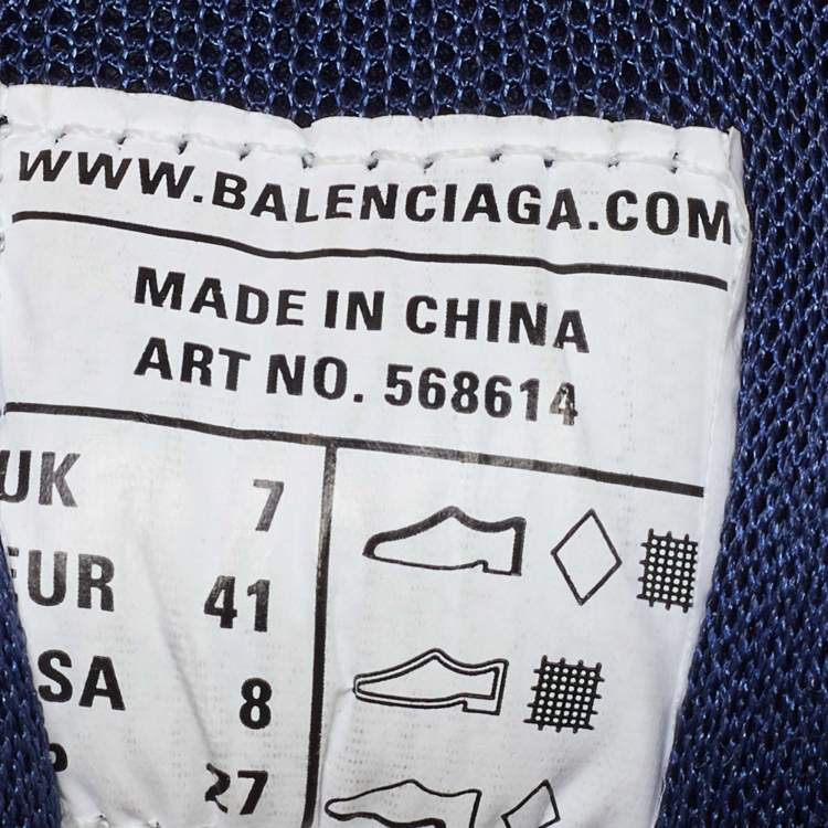 Pre Owned Balenciaga Multicolor Faux Leather and Mesh Track 2 Sneakers Size 41