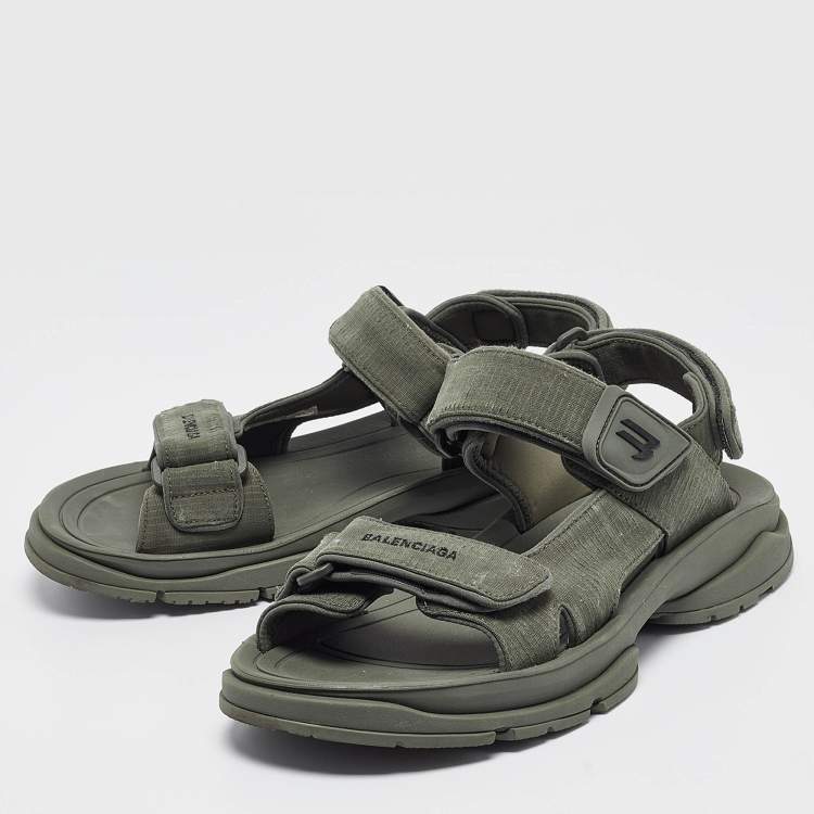 Balenciaga fashion green sandals