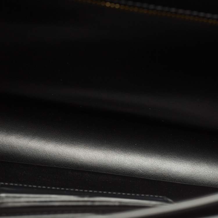 Pre Owned Bally Black Brushed Leather Deco' Briefcase
