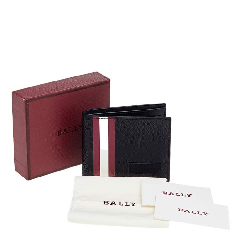Pre Owned Bally Black Coated Canvas Brasai Bifold Wallet