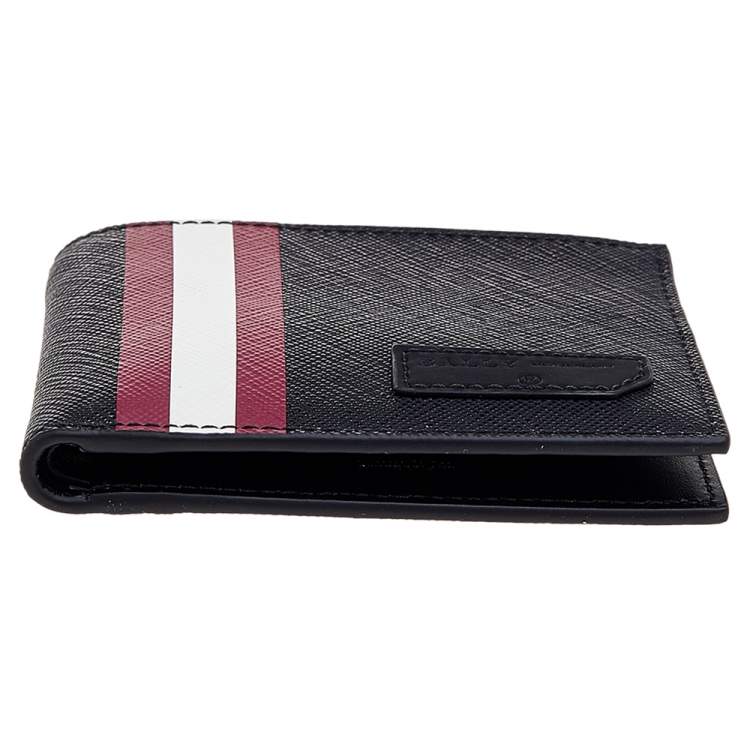 Pre Owned Bally Black Coated Canvas Brasai Bifold Wallet