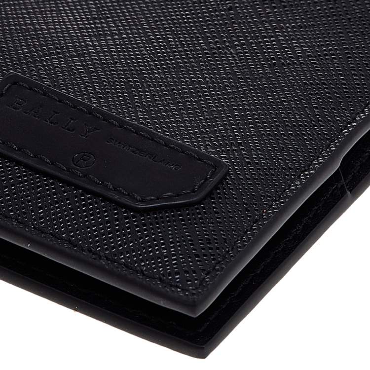 Pre Owned Bally Black Coated Canvas Brasai Bifold Wallet