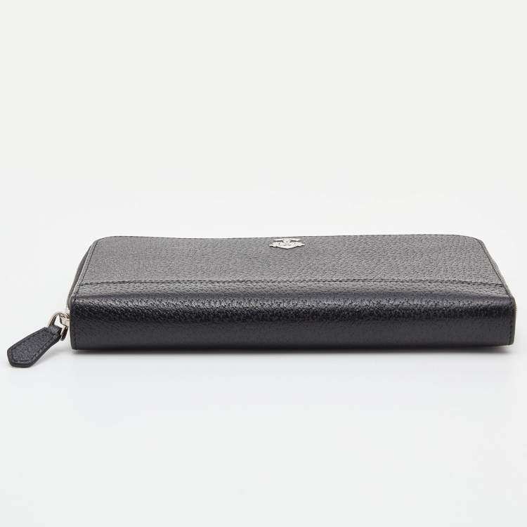مملوكة مسبقًا Bally Black Leather Zip Around Wallet