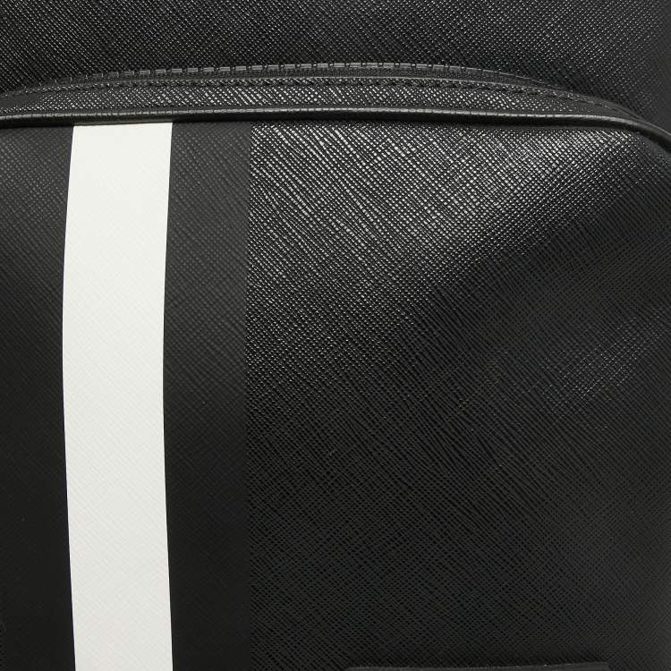 Pre Owned Bally Black Leather Serbet Messenger Bag 