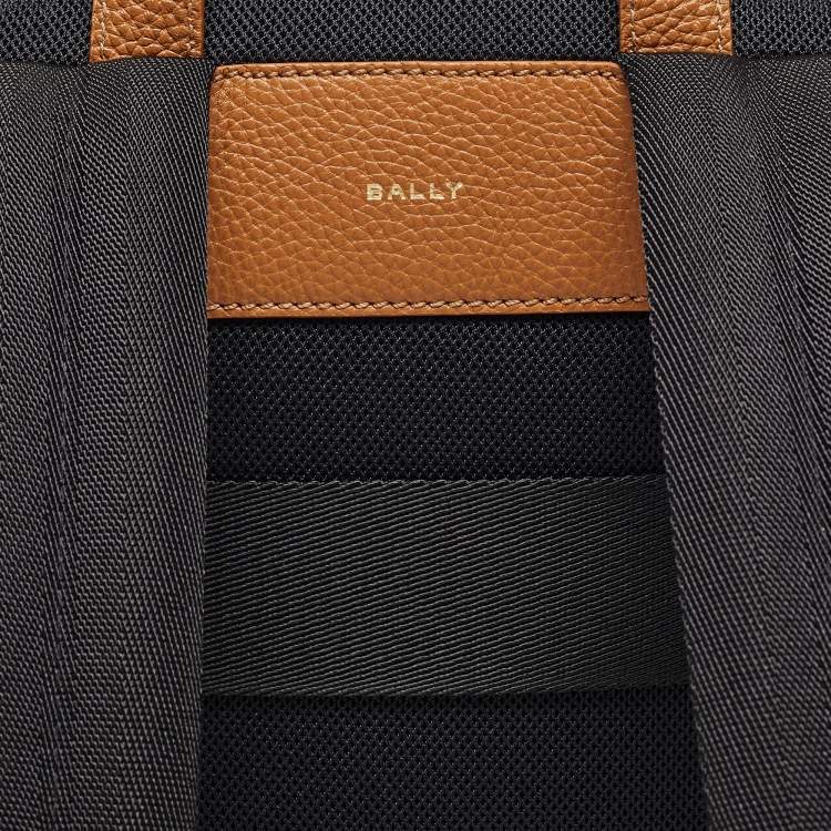 Pre Owned Bally Brown Printed Coated Canvas Bord Trecky Backpack