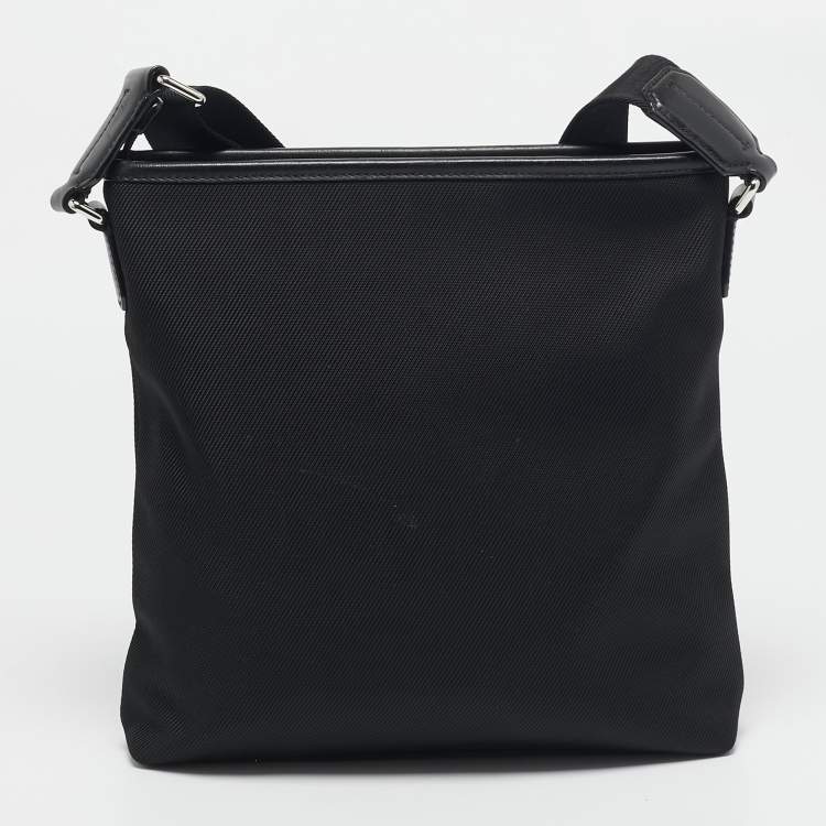 Pre Owned Bally Black Nylon Currios Crossbody Bag
