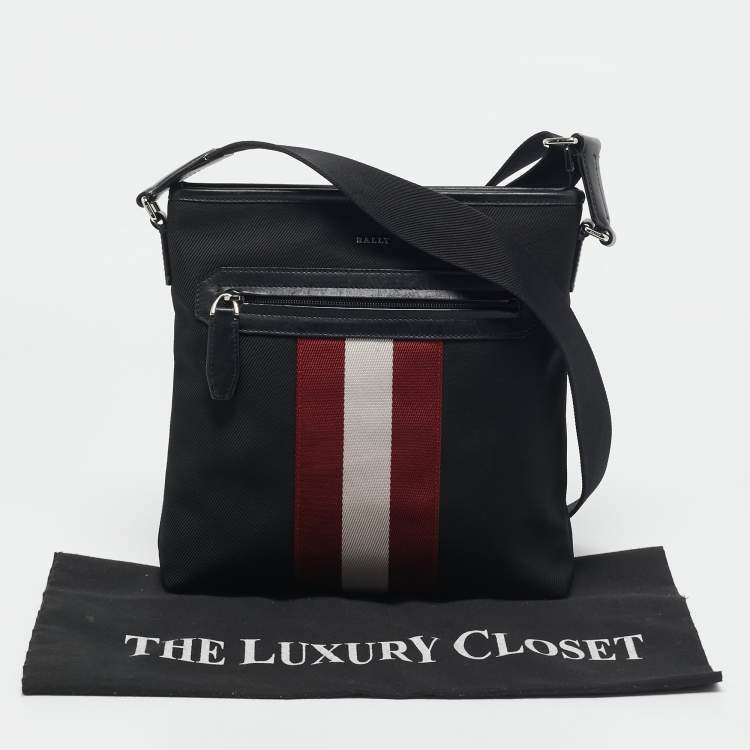 Pre Owned Bally Black Nylon Currios Crossbody Bag