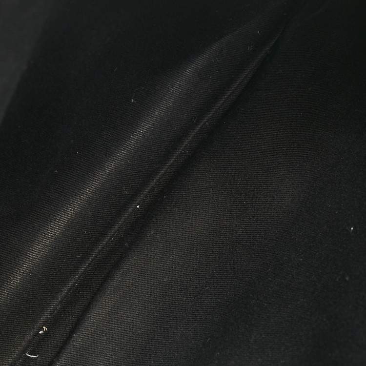 Pre Owned Bally Black Leather Zip Briefcase Bag