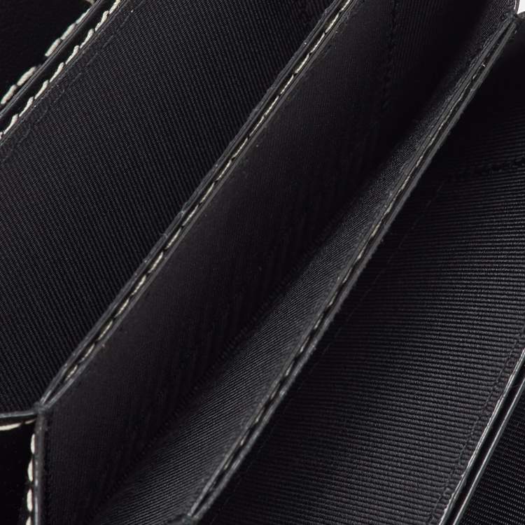 Pre Owned Bally Black Leather Gusset Card Case
