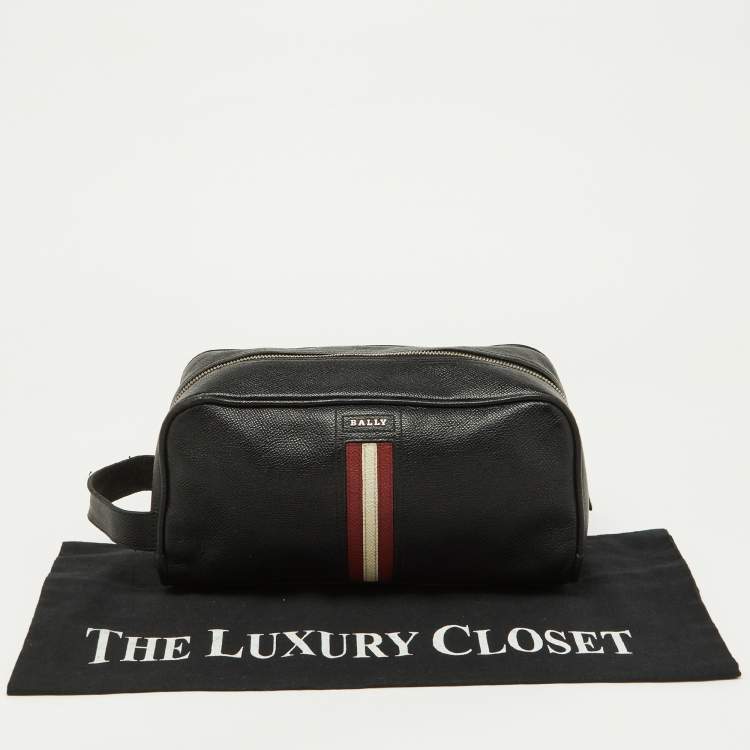 Pre Owned Bally Black Leather Takimo Pouch