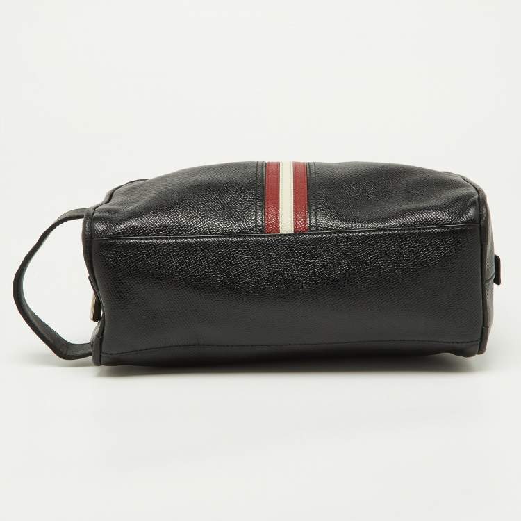 Pre Owned Bally Black Leather Takimo Pouch