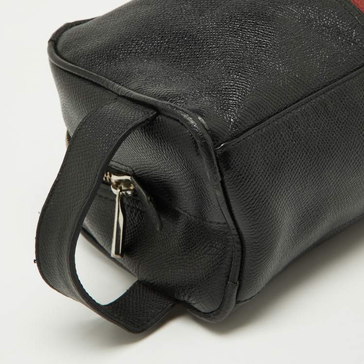 Pre Owned Bally Black Leather Takimo Pouch