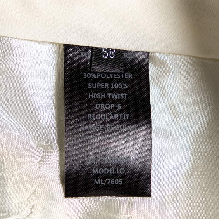 Pre Owned Balmain Charcoal Grey Wool Super 100's Pants 4XL