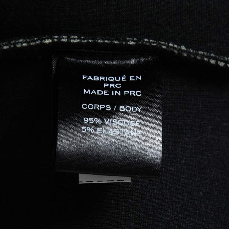 Pre Owned Balmain Black Neoprene Zip-Up Logo Print Hooded Jacket 2XL