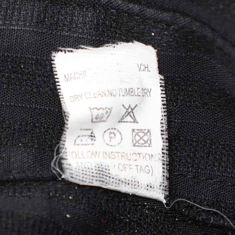 مملوكة مسبقًا Balmain Black Cotton Knit Polo Shirt M