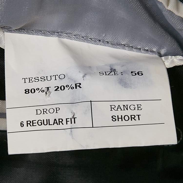 Pre Owned Balmain Black Rayon Blend Tailored Suits XXXL