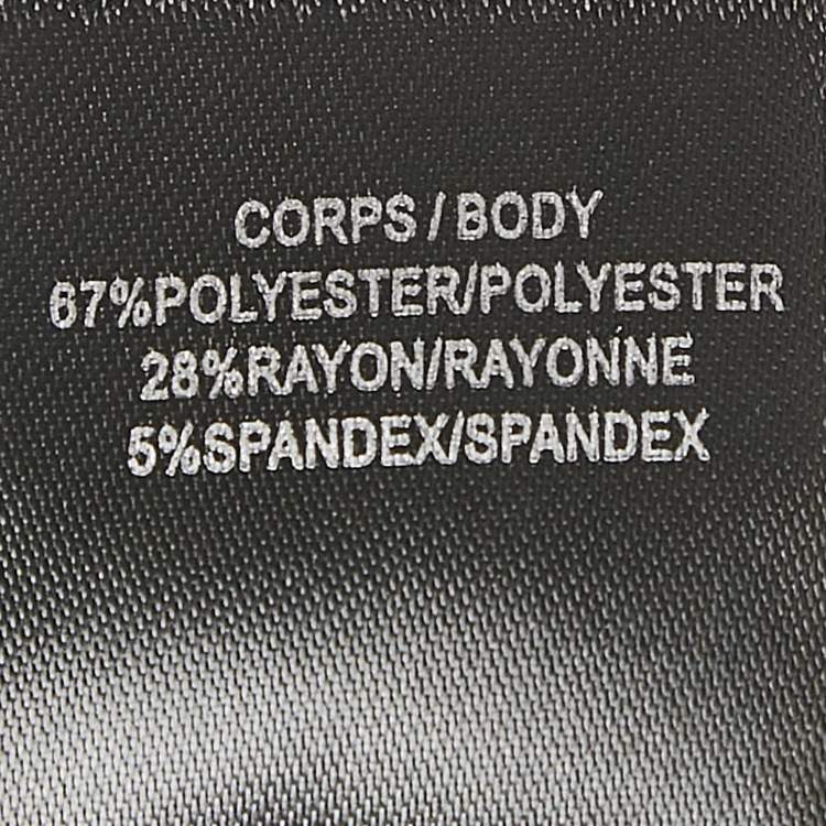 Pre Owned Balmain Green Jersey Pintuck Detail Track Pants L