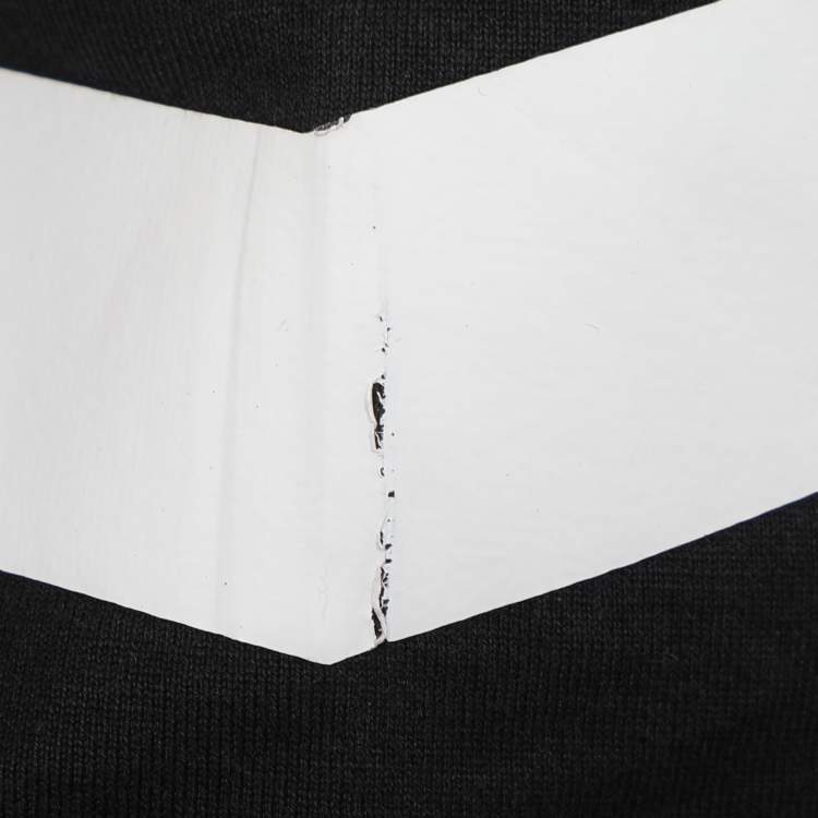 Pre Owned Balmain Black Cotton Logo Print T-Shirt S