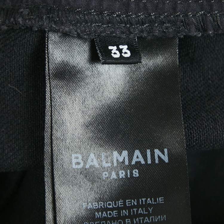 Pre Owned Balmain Grey Denim Slim Fit Jeans L Waist 35"