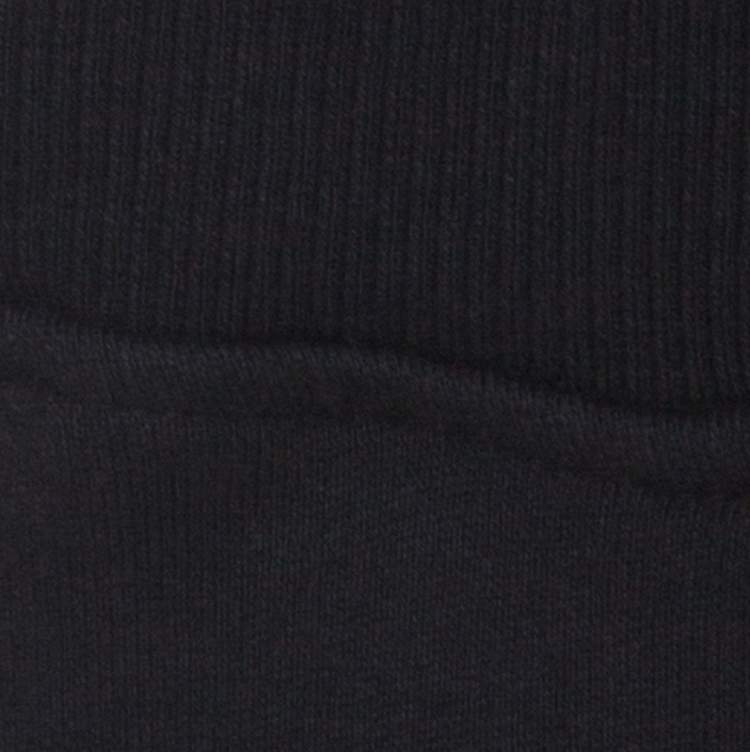 Pre Owned Balmain Black Cotton and Velvet Side Paneled Biker Jogger Pants L