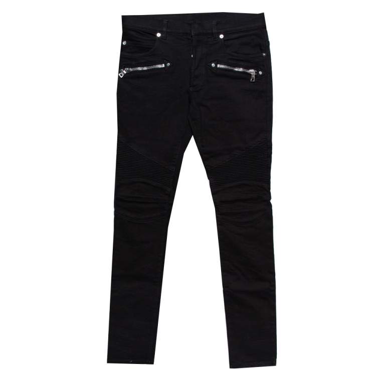 Balmain Men's Luxury Pants Balmain Black Jeans/Jogging Pants - Stylemyle
