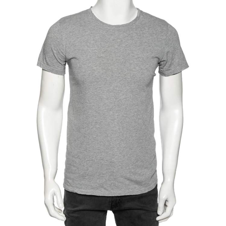 Grey Deluxe Cotton Short Sleeve T-Shirt MEN