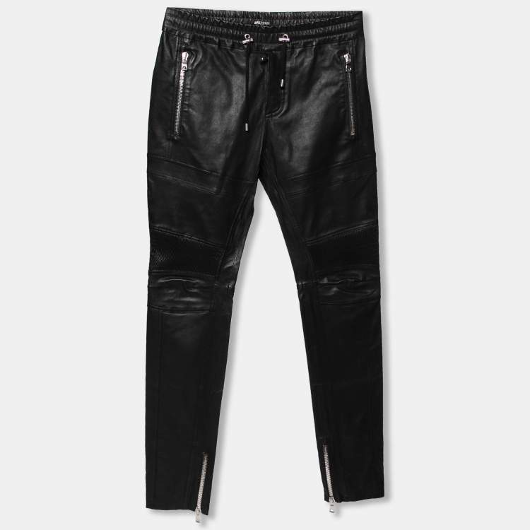 Balmain, Pants & Jumpsuits, Balmain Leather Biker Pants