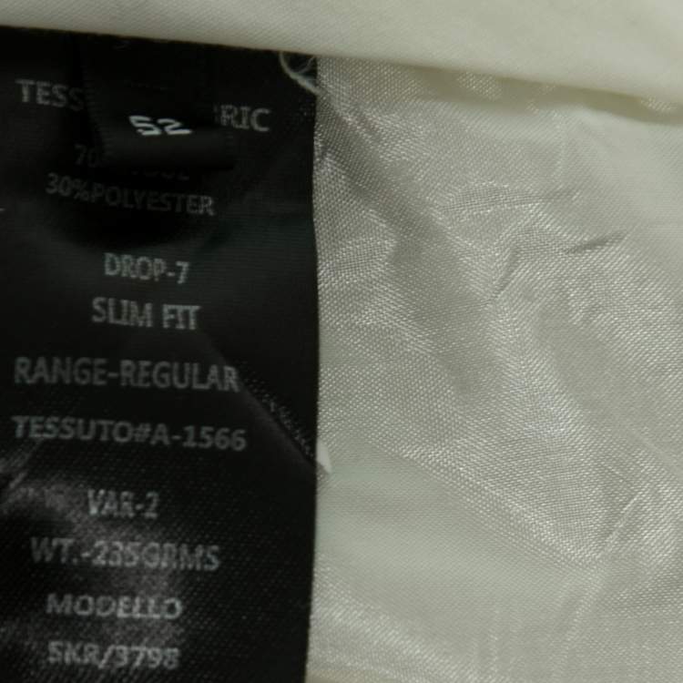 Pre Owned Balmain Black Wool Tailored Pants XL