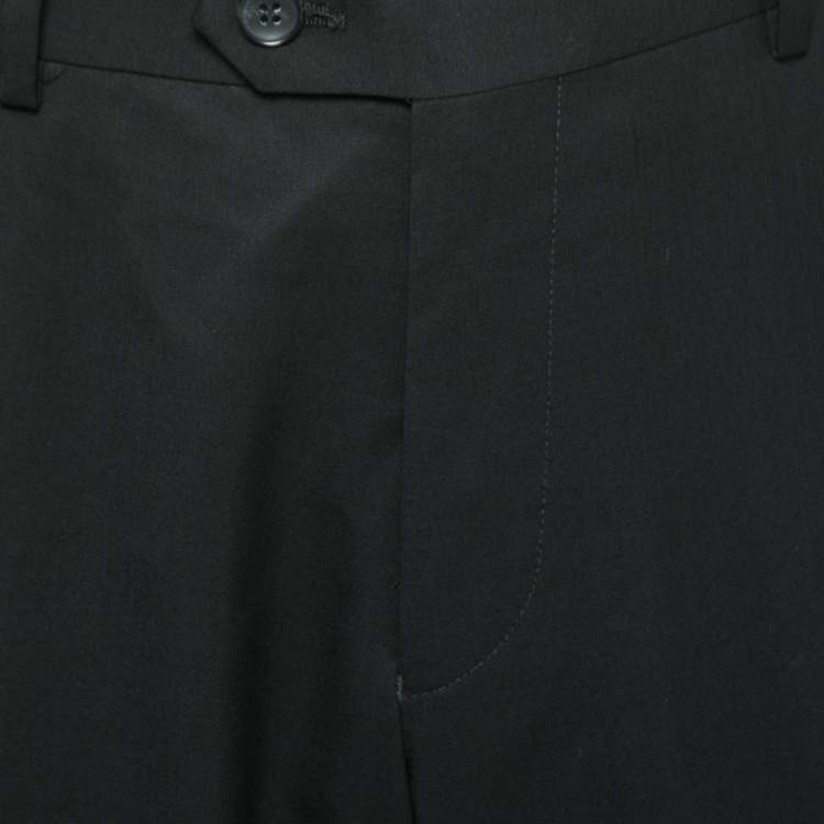 Pre Owned Balmain Black Wool Tailored Pants XL