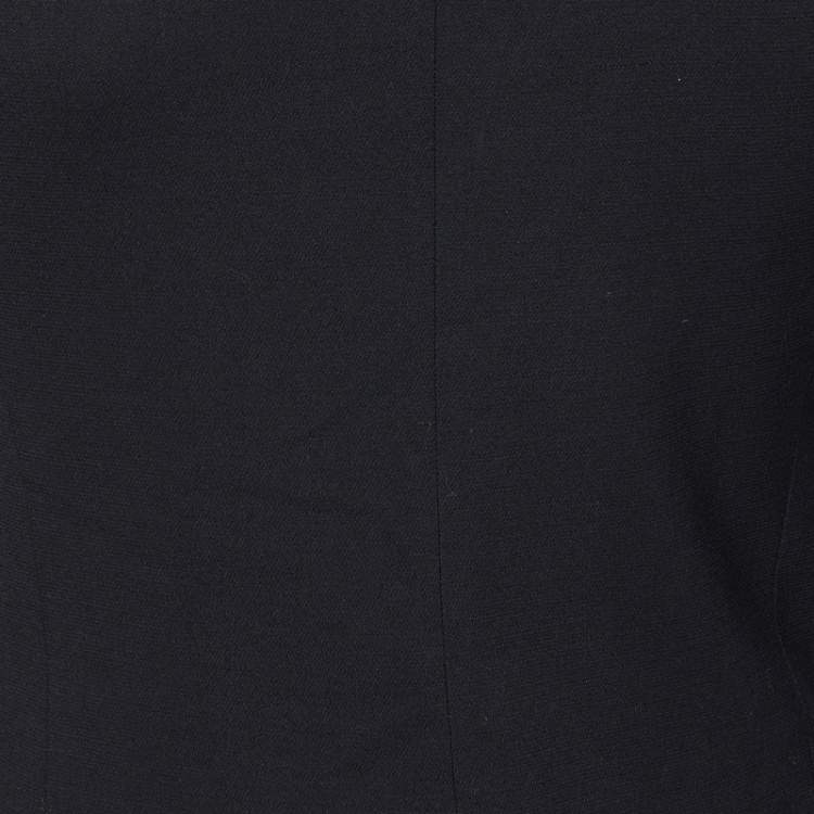 Pre Owned Balmain Black Wool Embellished Lapel Blazer M