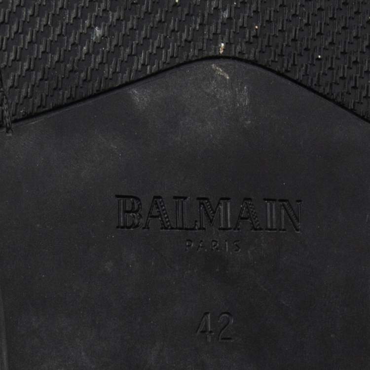 Pre Owned Balmain Navy Blue Suede Slip On Loafers Size 42