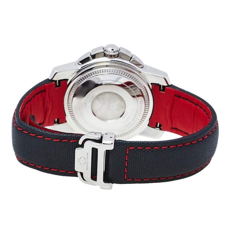 Pre Owned Baume & Mercier Grey Stainless Steel Sultanate Of Oman Edition 65519 Men's Wristwatch 40 mm