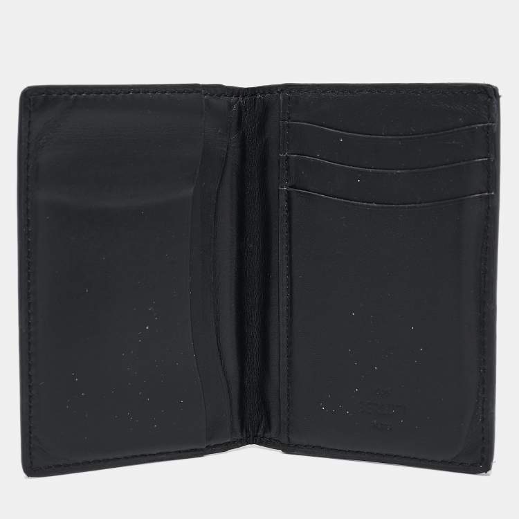 Pre Owned Berluti Olive Green Leather Scritto Card Case