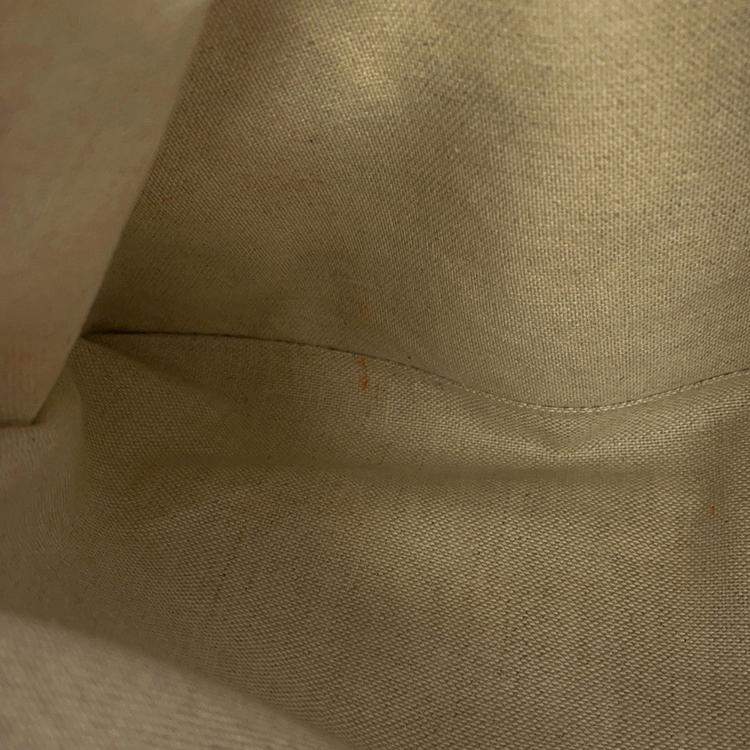 Pre Owned Berluti Calligraphy Tote Bag Green/Navy Leather Canvas