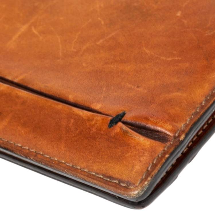 Pre Owned Berluti Brown Leather Bifold wallet 