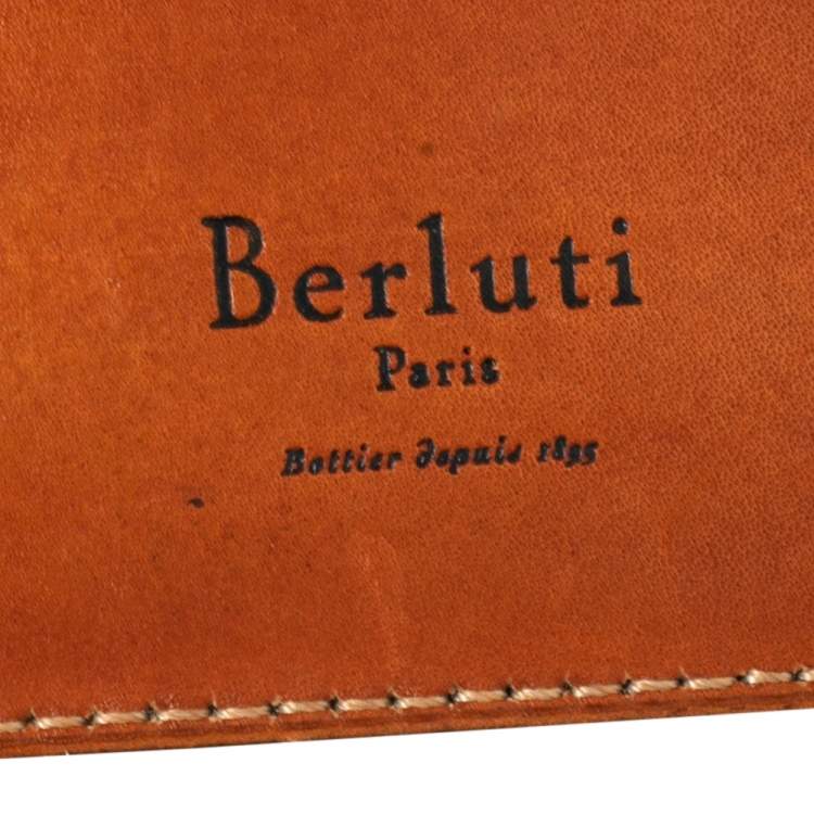 Pre Owned Berluti Brown Leather Bifold wallet 