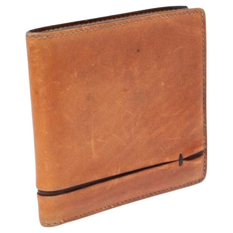 Pre Owned Berluti Brown Leather Bifold wallet 