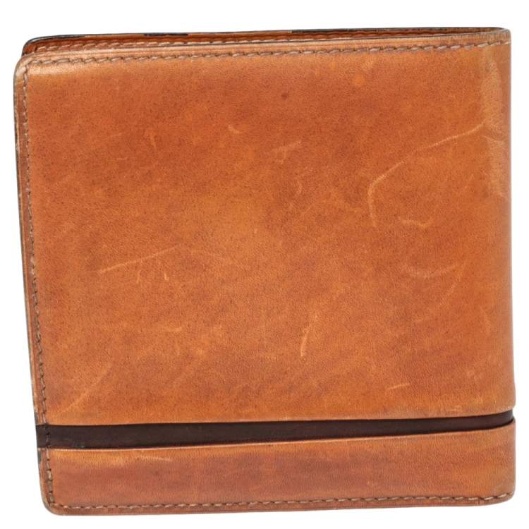 Pre Owned Berluti Brown Leather Bifold wallet 