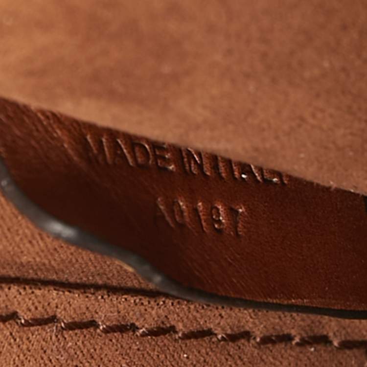 Pre Owned Berluti Brown Scritto Leather Un Jour Messenger Bag