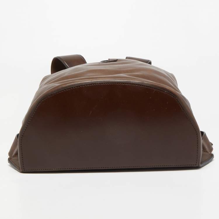 Pre Owned Berluti Brown Ombre Leather Alessandro Backpack