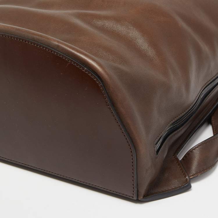 Pre Owned Berluti Brown Ombre Leather Alessandro Backpack